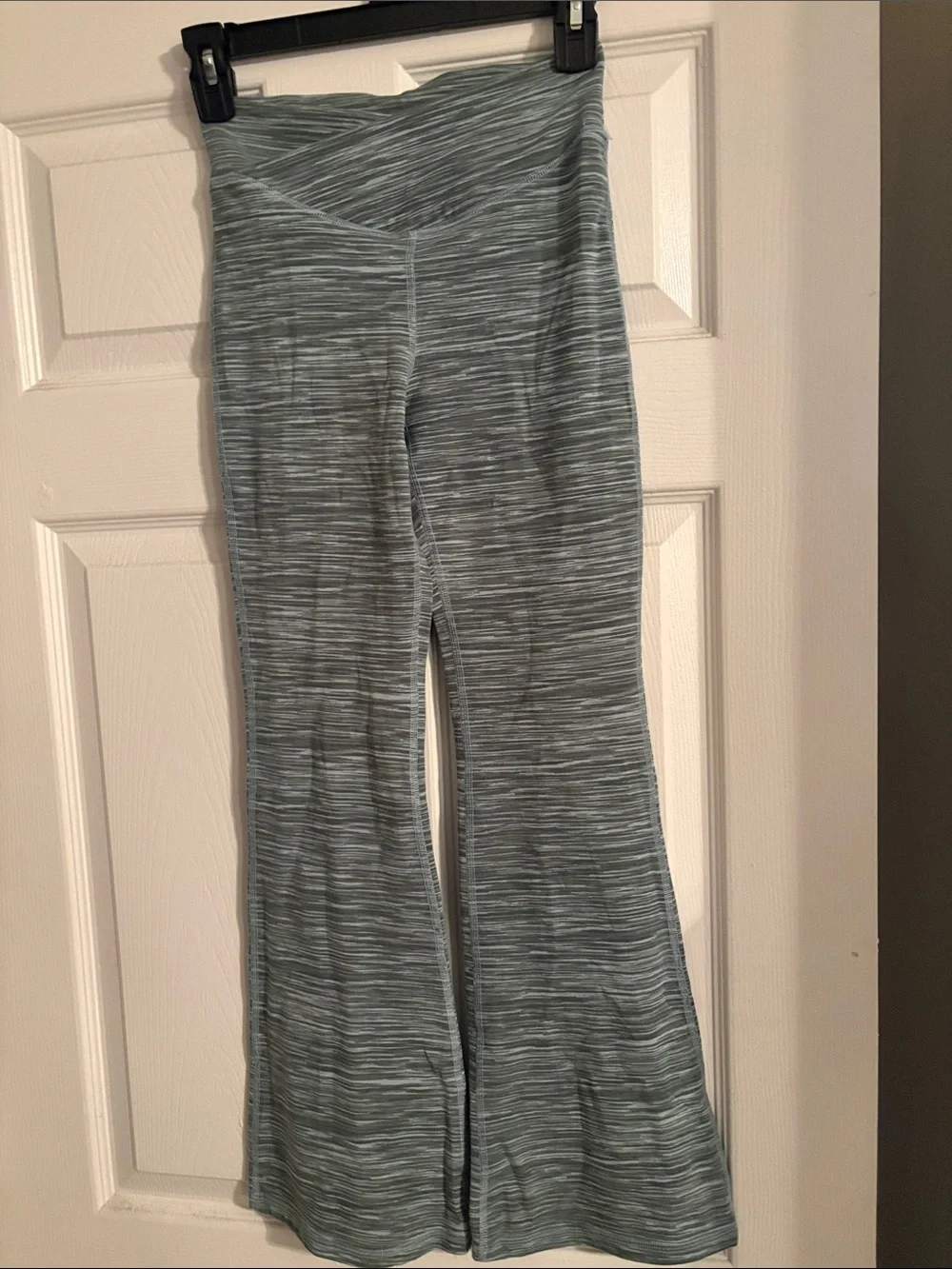 Girls Old Navy Wide-Leg Stretch Lounge Pants - Heathered Seafoam
